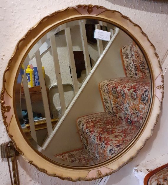1930s circular mirror