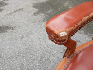 Oak swivel office chair