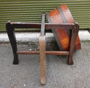 antique oak wine cooler