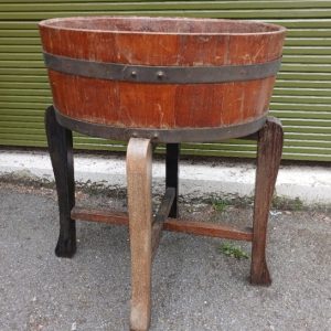 oak wine cooler